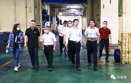 雙錢輪胎董事長考察豐源輪胎 雙錢輪胎董事長考察豐源輪胎