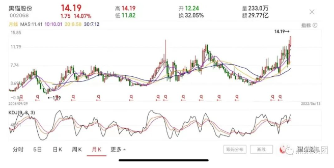 市值破百億！黑貓股份股價創(chuàng)下歷史新高