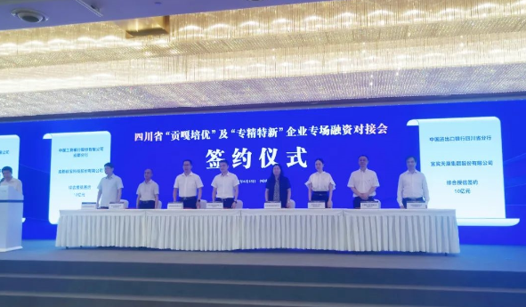 簽約儀式現(xiàn)場(chǎng)，左三為硅寶科技董事長(zhǎng)王有治