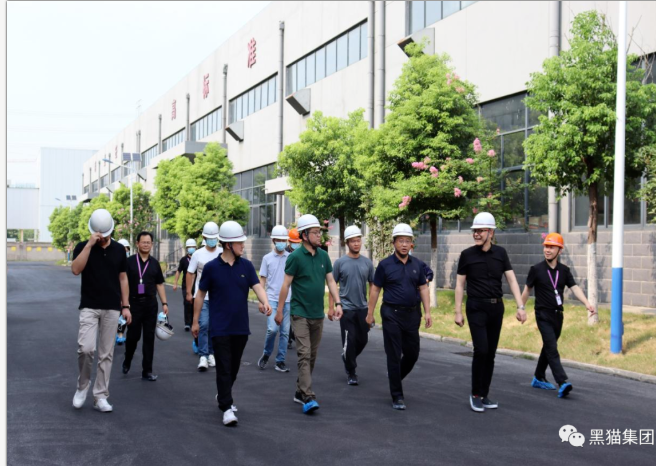汪羽、袁凱一行到安徽黑貓公司調(diào)研指導(dǎo)